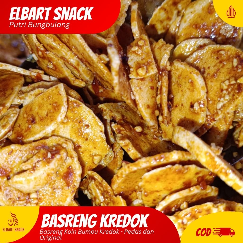 

Basreng keripik/basreng bulat/basreng koin pedas rujak dan original bumbu melimpah Isi 1kg