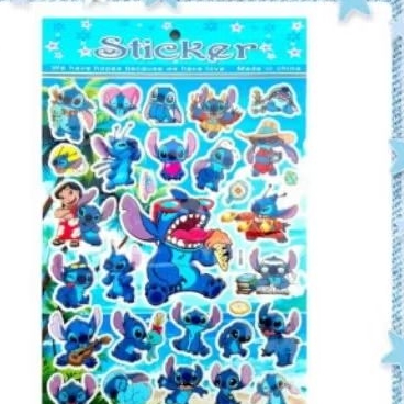 

sticker mainan anak krakter stich