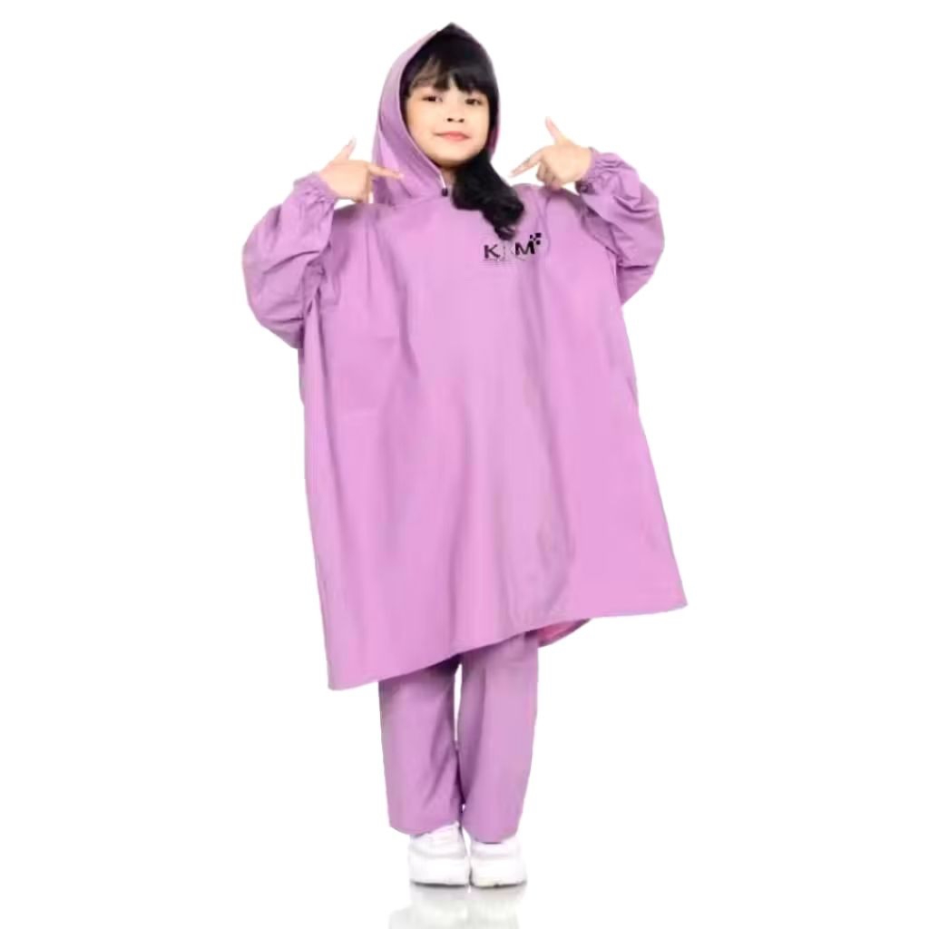Jas Hujan Mantel Hujan Anak Ponco Celana Usia 6 -12 Tahun By KRM