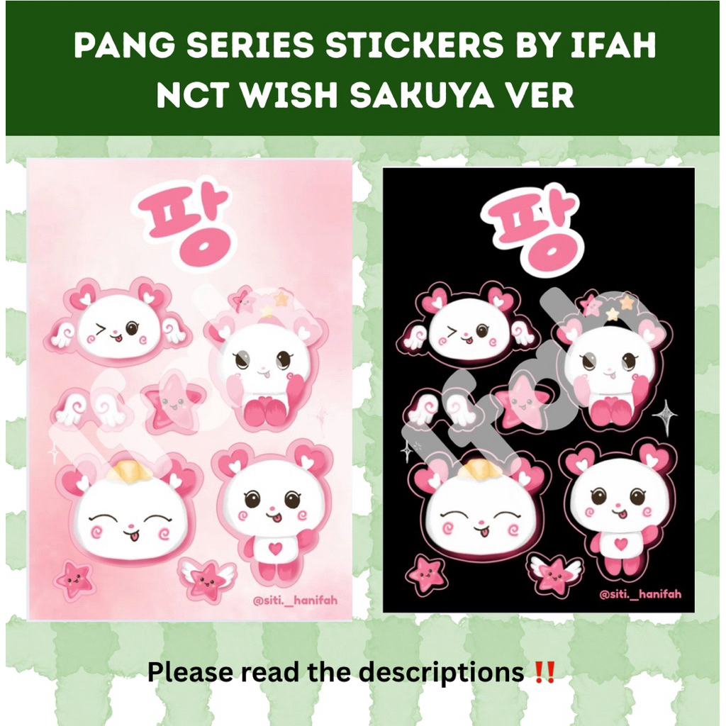 

[ NCT WISH ] Sakuya ver stickers | PANG | made by ifah