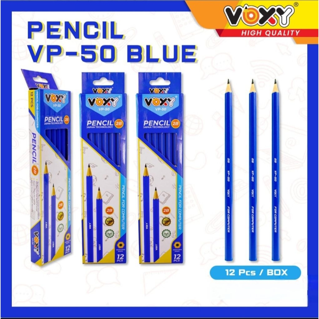 

(1 pcs )Pencil voxy / Pensil 2B untuk keperluan sekolah harga murah bahan berkualitas ramah lingkungan