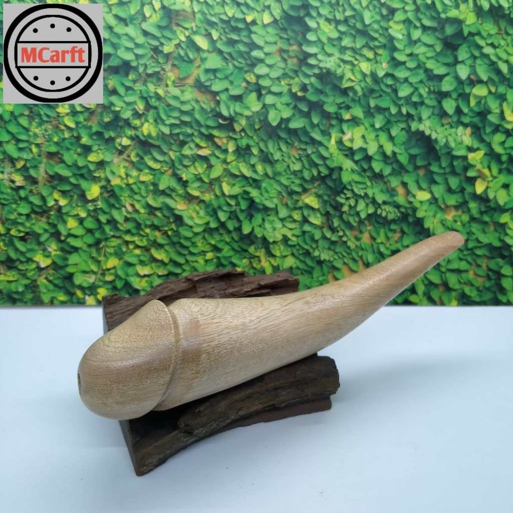 Cangklong Once pipa kayu stigi setegi laut model unik 15cm C234