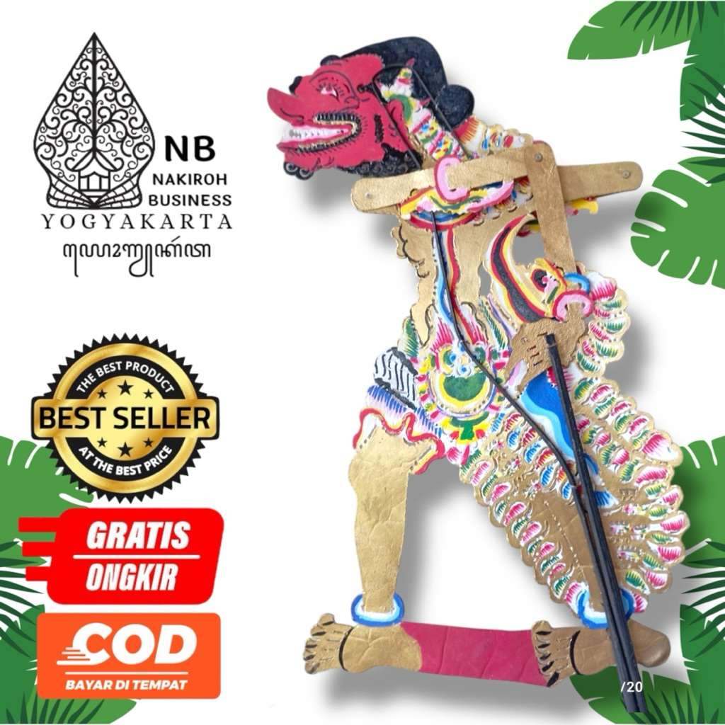 NAKIROHBUSINESS Wayang Kulit Buto Cakil / Cakil Standar Dalang