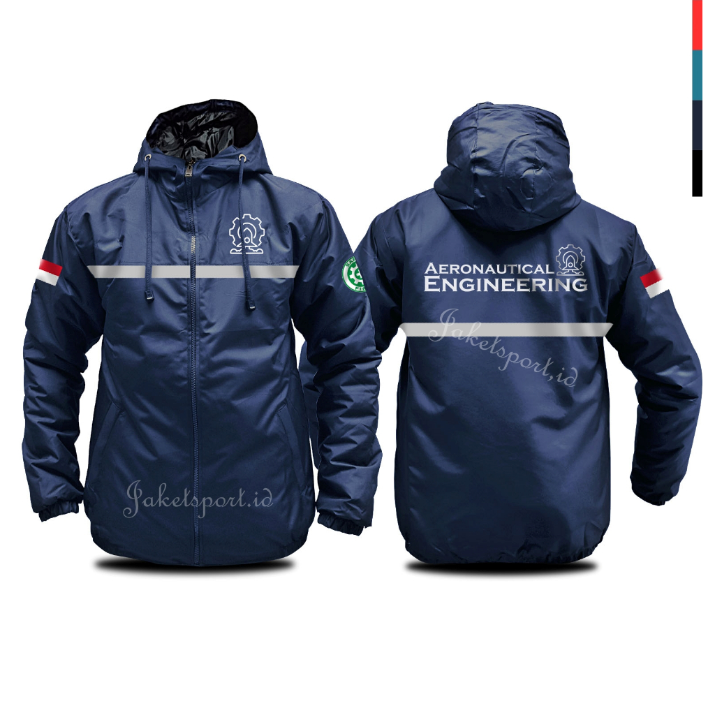 Jaket teknik penerbangan aeronautical engineering scotlight casual eleganter parasut semi wf