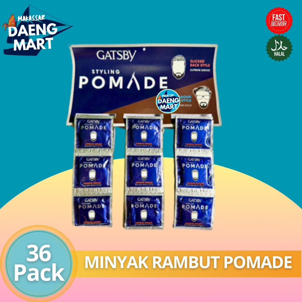 Gatsby Pomade Sachet(36sachet) Makassar