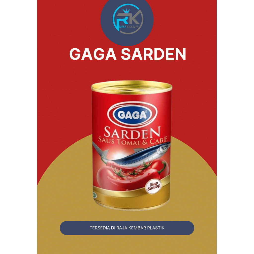 Sarden Gaga Saus Cabai Tomat Kaleng / Sarden Besar dan Kecil