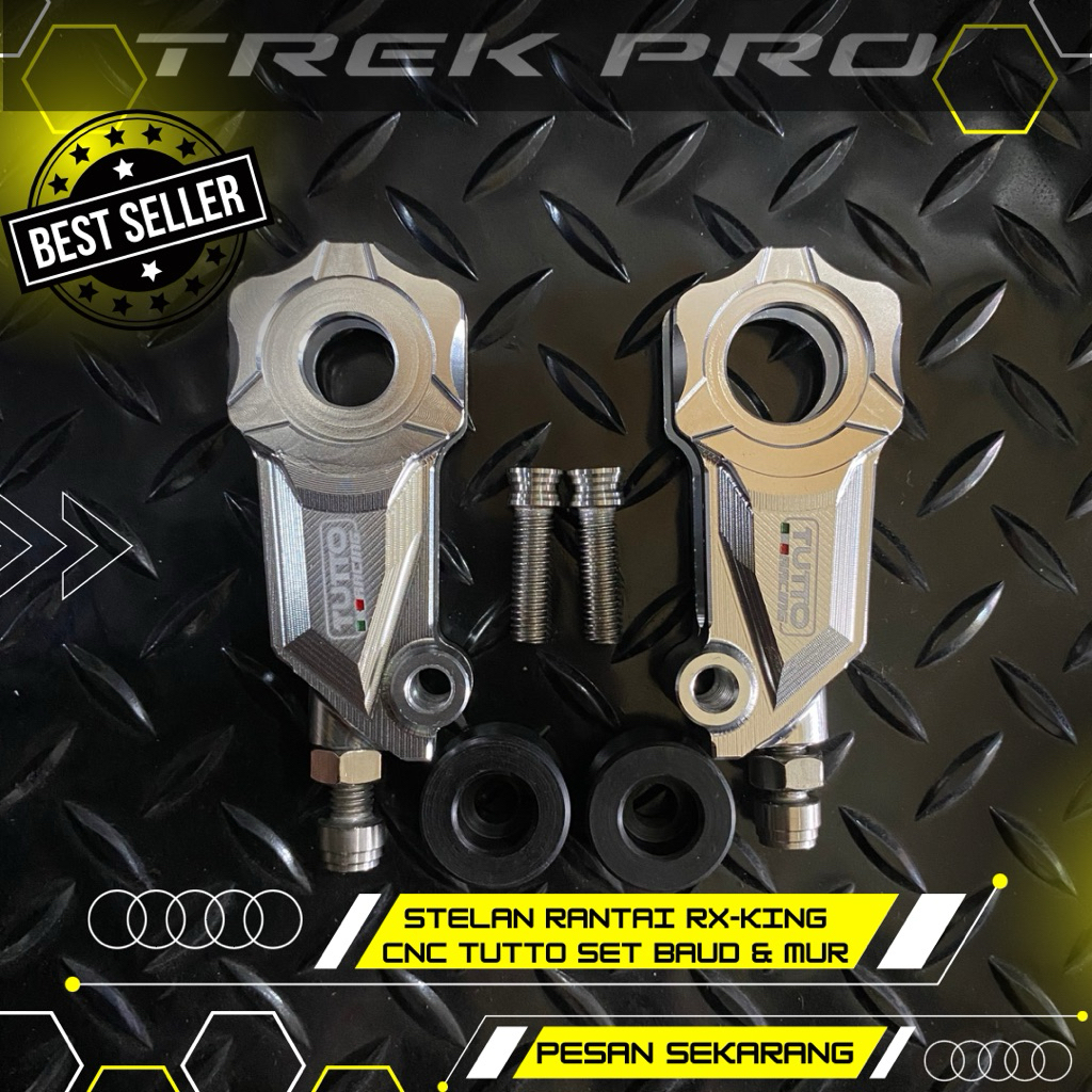 STELAN RANTAI RX-KING CNC TUTTO SET JALU PADDOCK & BAUD MUR STAINLES