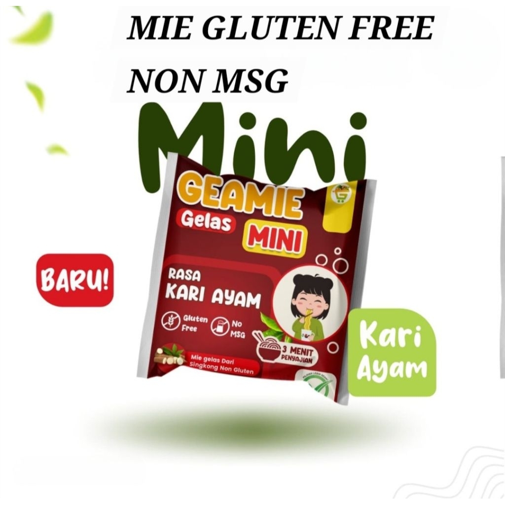 

MIE GLUTEN FREE MINI RASA KARI# MSG FREE