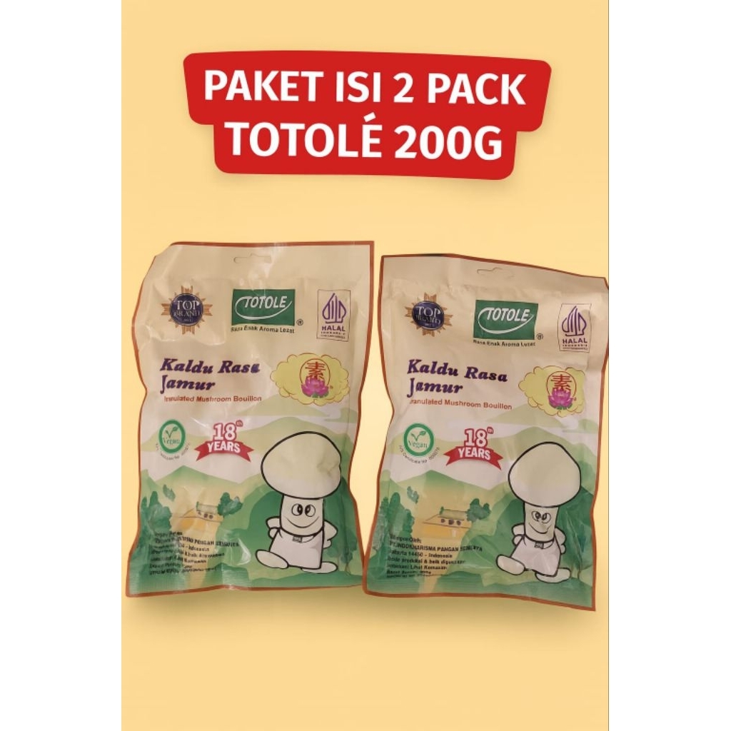 

PAKET ISI 2 PACK TOTOLE KALDU RASA JAMUR 200 GR MSG / PENYEDAP RASA