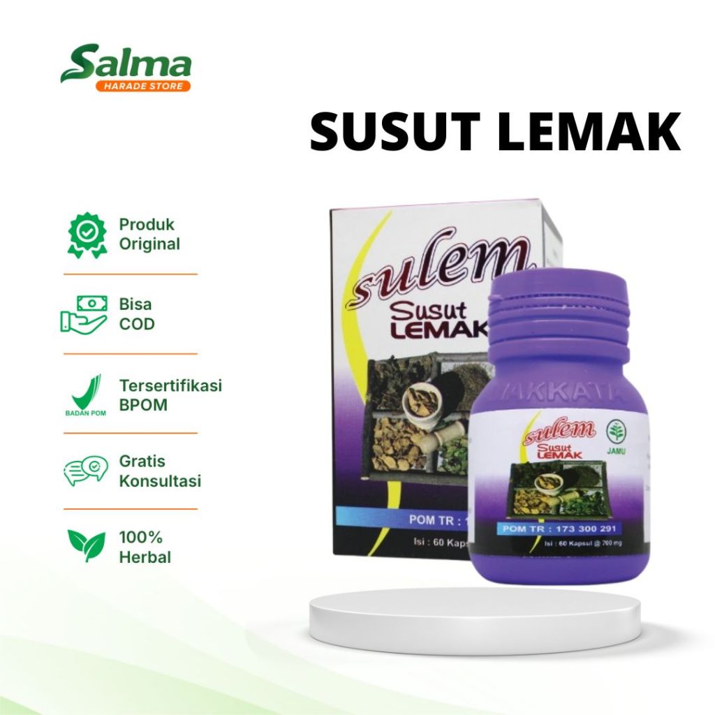 Kapsul Slimming Sulem Susut Lemak Penurun Berat Badan Ampuh Bpom Sliming Herbal Kapsul Ori