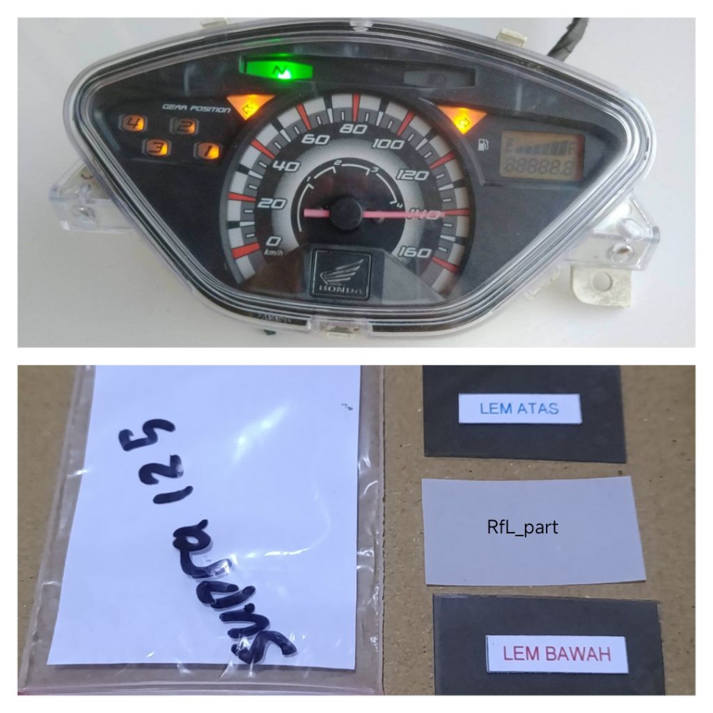 polaris polariser Polarizer speedometer honda supra x 125 batman atas bawah tinggal pasang