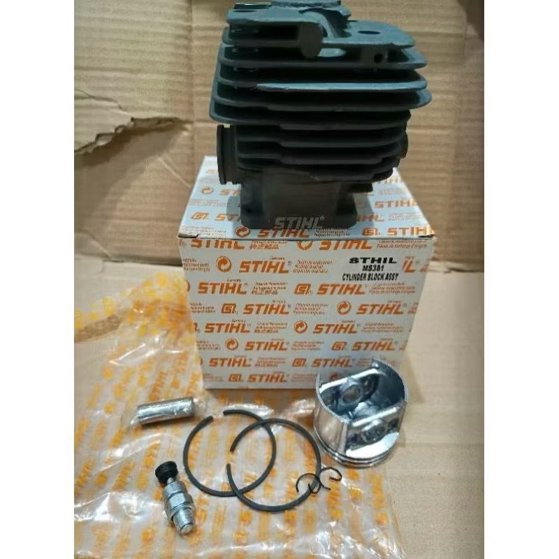 CYLINDER BLOCK ASSY ASLI STIHL MS381 / 038FURING 381 KOMPLIT / FULLSET