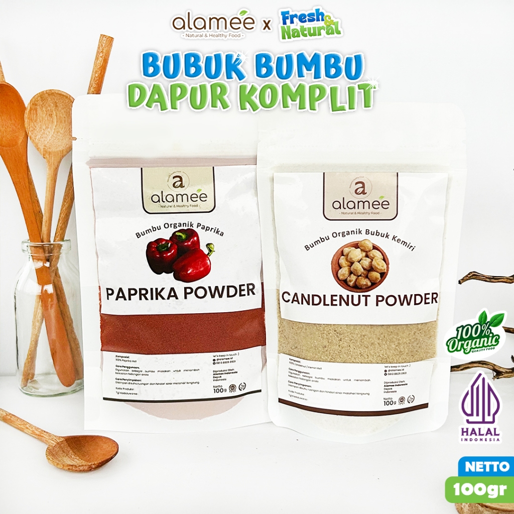 

ALAMEE Bumbu Dapur Bubuk Lengkap 100gr Bawang Putih Bombay Oregano Parsley Paprika fresh and natural