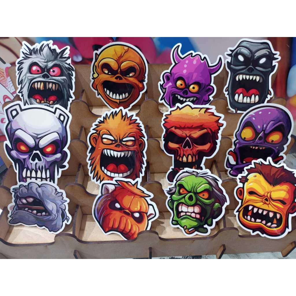 

Sticker Vinyl WHITEGLOSS MONSTER Murah Waterproof Indoor Outdoor cutting diecut