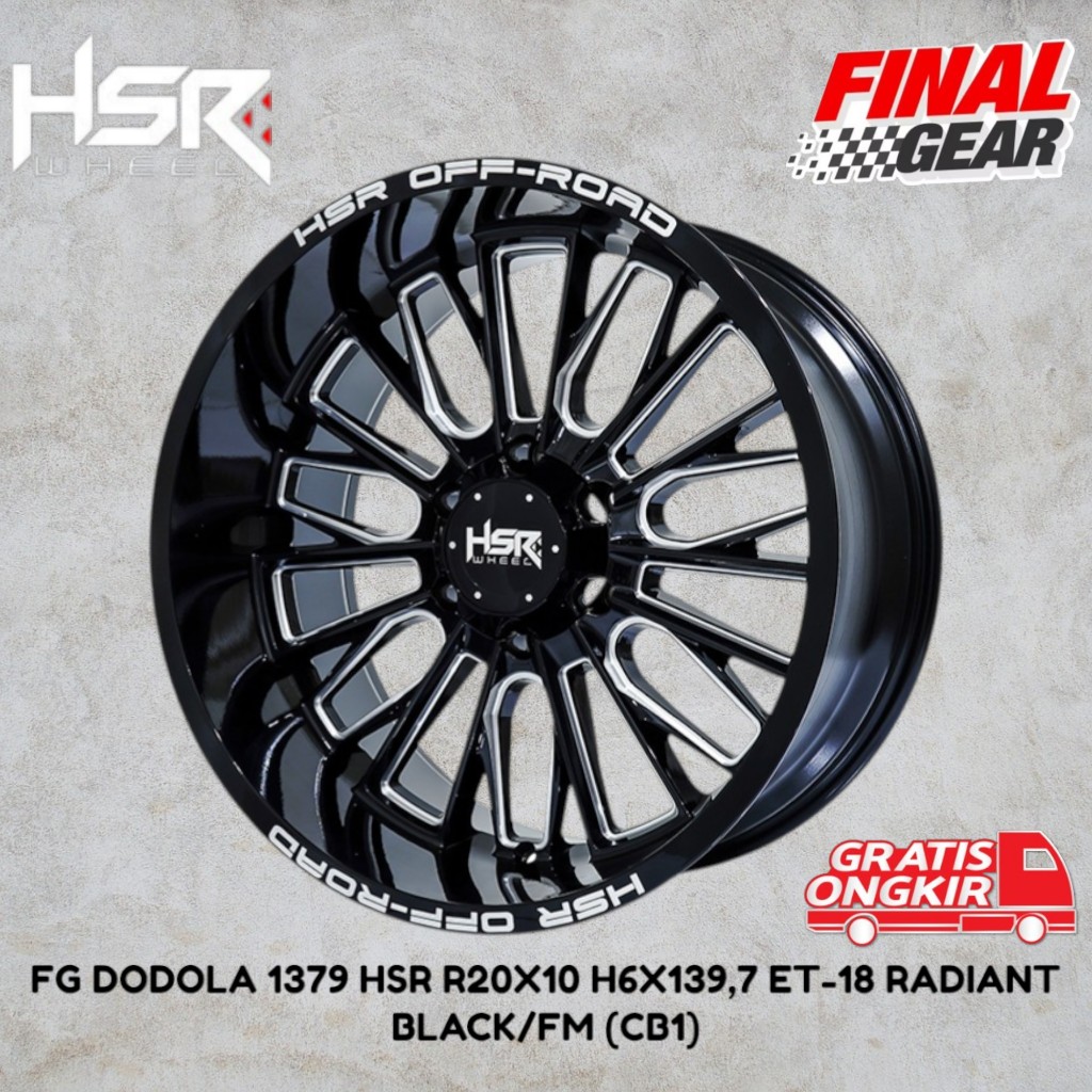 velg mobil racing model celong ring 20 pcd lubang 6x139.7/velg rofged r20 gratis kirim
