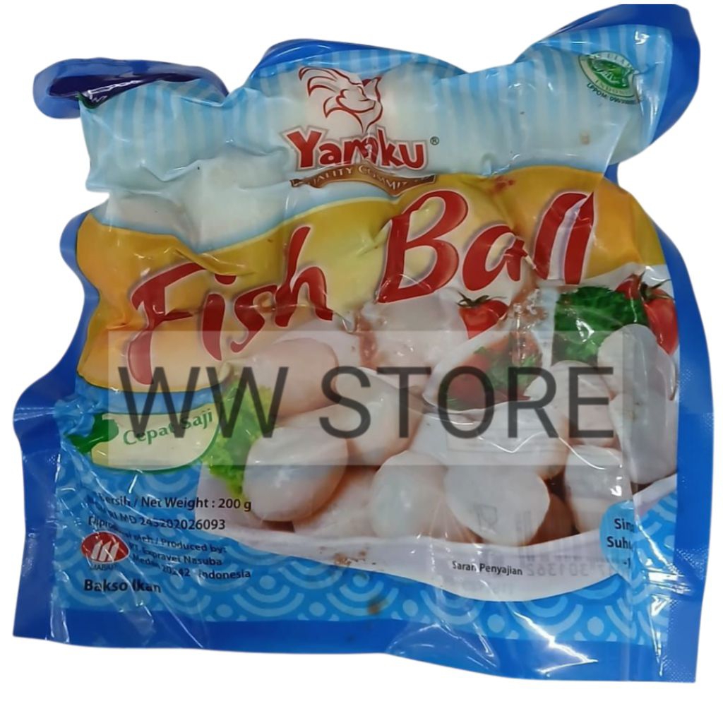 

Bakso ikan beku CEPAT SAJI halal MUI Yamku frozen Fish Ball 200g