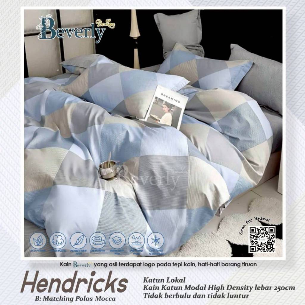 Sprei Katun BEVERLY HEDRIC | Sprei Home Industry dari Katun CVC Premium | Sprei Uk.90,100,120,160,18