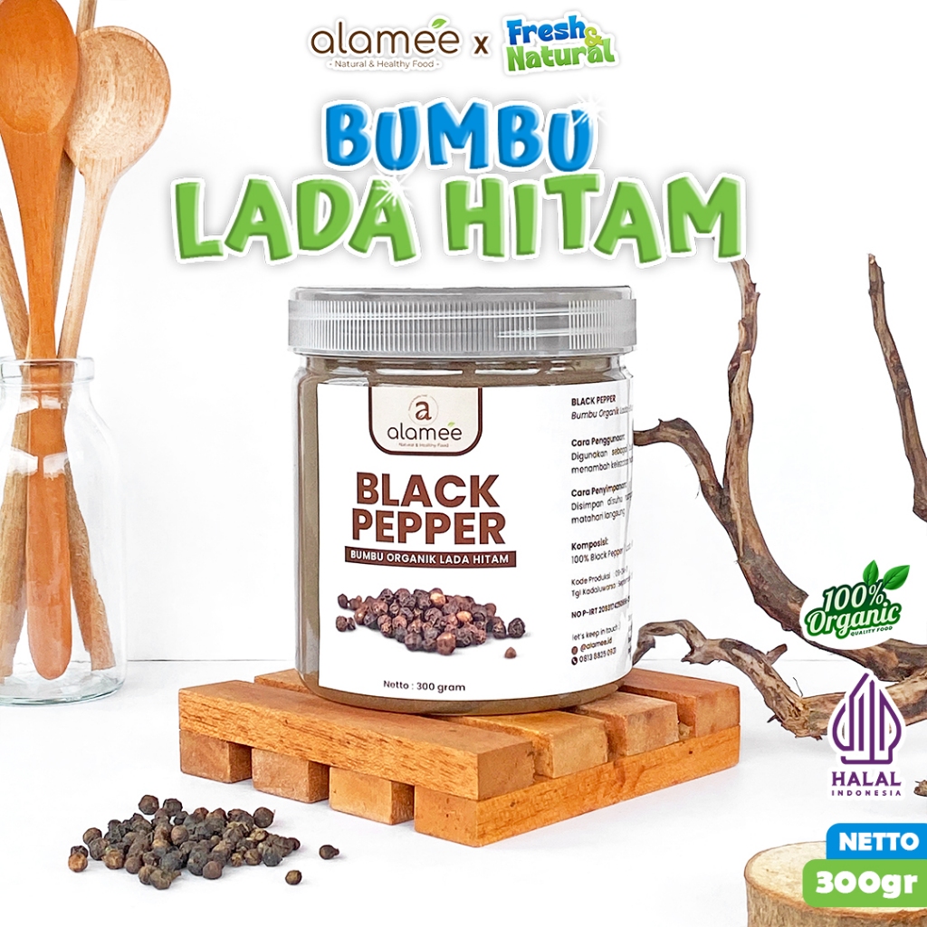 

Lada Hitam Bubuk Blackpepper Black Pepper Seasoning Powder Bumbu Masak Dapur fresh and natural