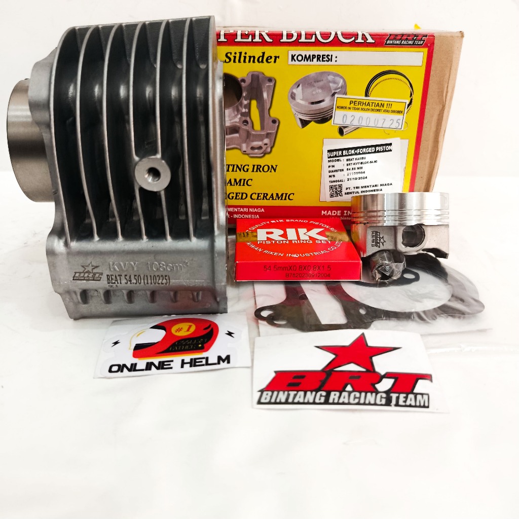 BLOK BRT BEAT KARBU SCOOPY SPACY KARBURATOR 54.50 BOREUP 130cc CAST IRON