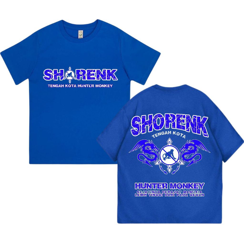 promo... kaos shorenk panatik warna biru//kaos shorenk panatik tengah kota//kaos shorenk bahan premi