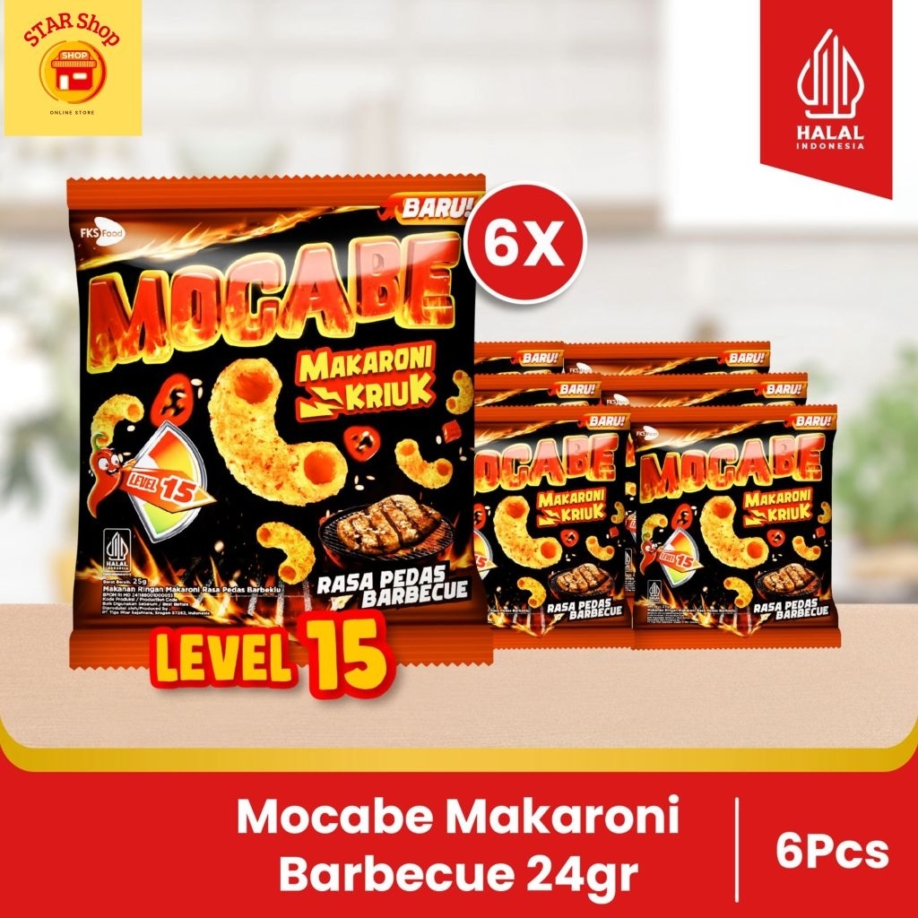 

Paket Bundling - Macaroni Mocabe - Barbecue - 24gr - 6pcs