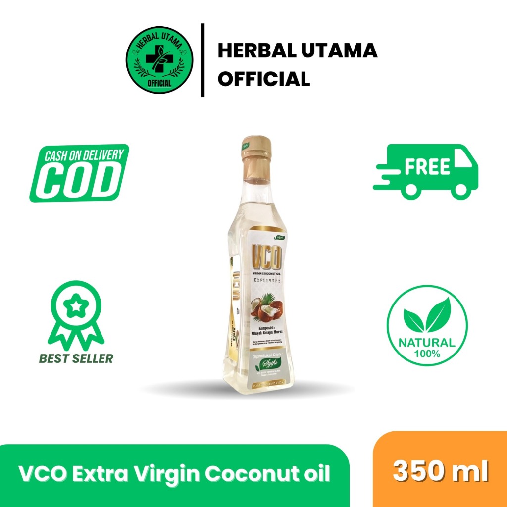 

VCO ( VIRGIN COCONUT OIL ) MERK SYIFA 100% AASELI ORIGINAL 100% MANTAP 350 ML