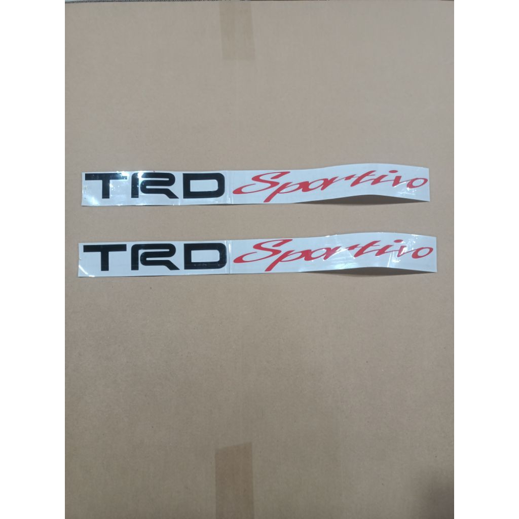 stiker TRD Sportivo pintu samping mobil Rush
