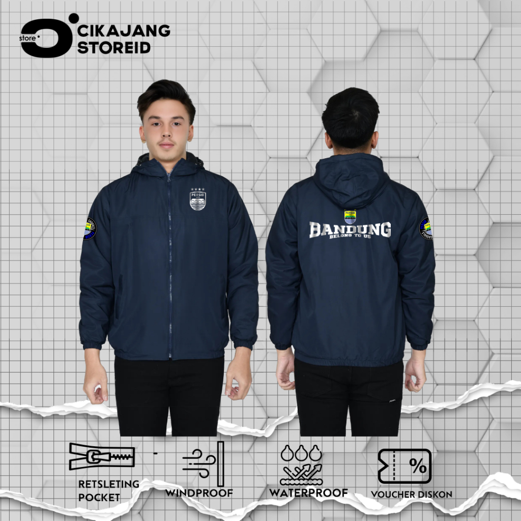 JAKET PERSIB ULTRAS CUSTOM | JAKET PARASUT DESAIN PERSIB BINTANG 4 TERBARU