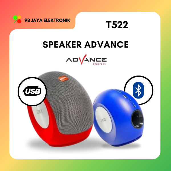 ADVANCE PORTABLE SPEAKER T-522 - BLUETOOTH - GARANSI RESMI