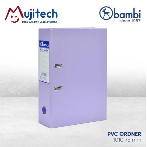 

1 DUS (12 PCS) ORDNER BAMBI LEVER ARCH FOLIO FC F4-1010 FILLING ARSIP DOKUMEN INVOICE