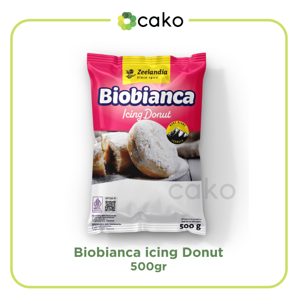

BioBianca icing Donut 500gr / Zeelandia Gula icing