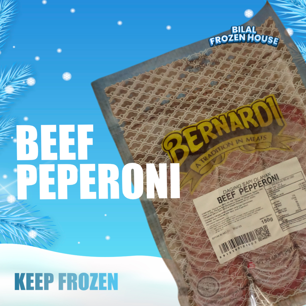 

Bernardi Beef Pepperoni - Daging Sapi Olahan - Bernardi - 150gr - 500gr