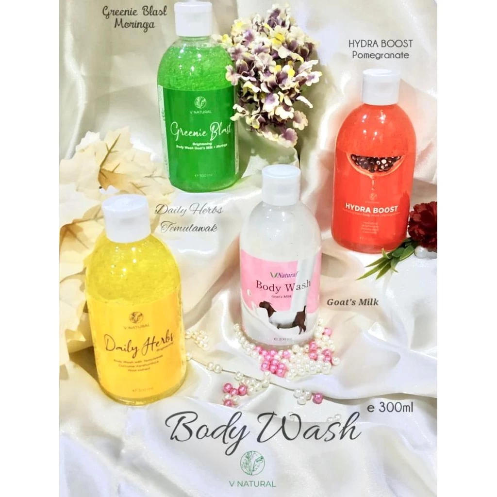 V NATURAL BRIGHTENING BODY WASH SERIES