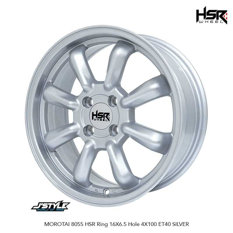 HSR MOROTAI RING 16 X 6,5 PCD 4X100 ET40 SILVER