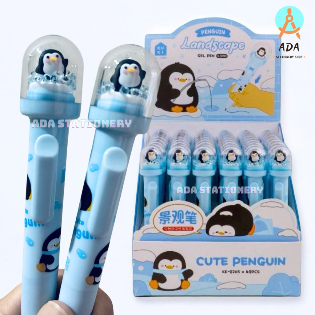 

PENA KUKI PINGUIN LANDSCAPE/KK-8205/ GELPEN KUKI /PEN LUCU PREMIUM