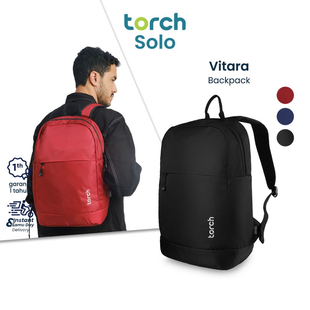 TORCH Vitara Tas Ransel Tas Ransel Laptop Daypack Simple Pria Wanita Flexible Traveler