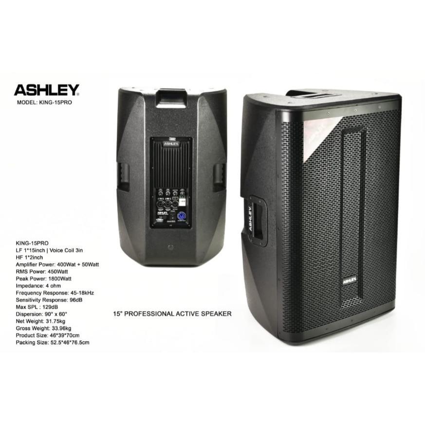 SPEAKER ACTIVE KARAOKE ASHLEY KING 15 PRO 15 INCH