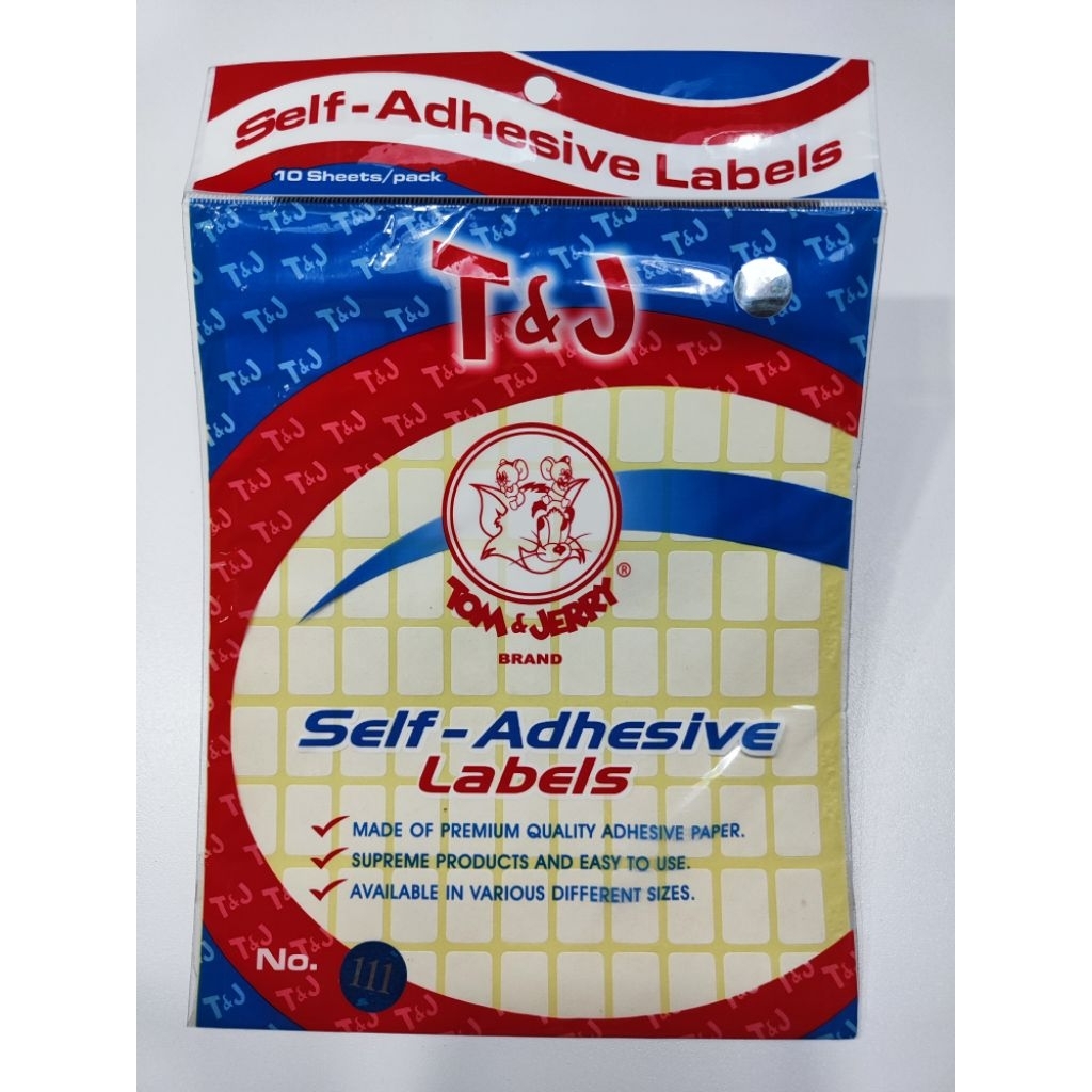 

Stiker label T&J No. 111, baru