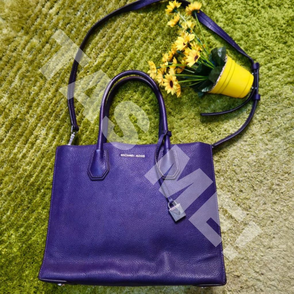 MICHAEL KORS Mercer Large Pebbled Leather Tote Bag (PRELOVED)