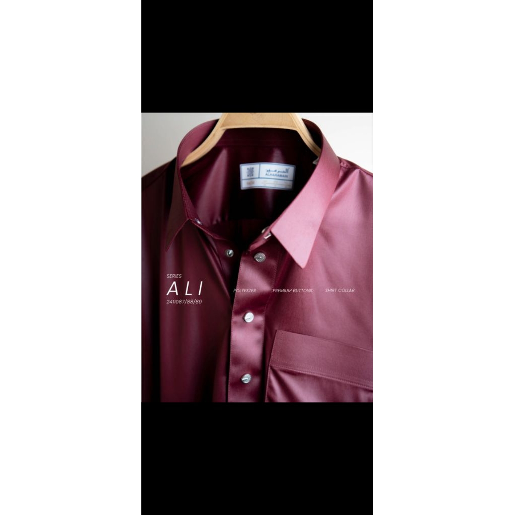 JUBAH AL HARAMAIN THOBE ALI LENGAN MANSET BAHAN POLYSTER