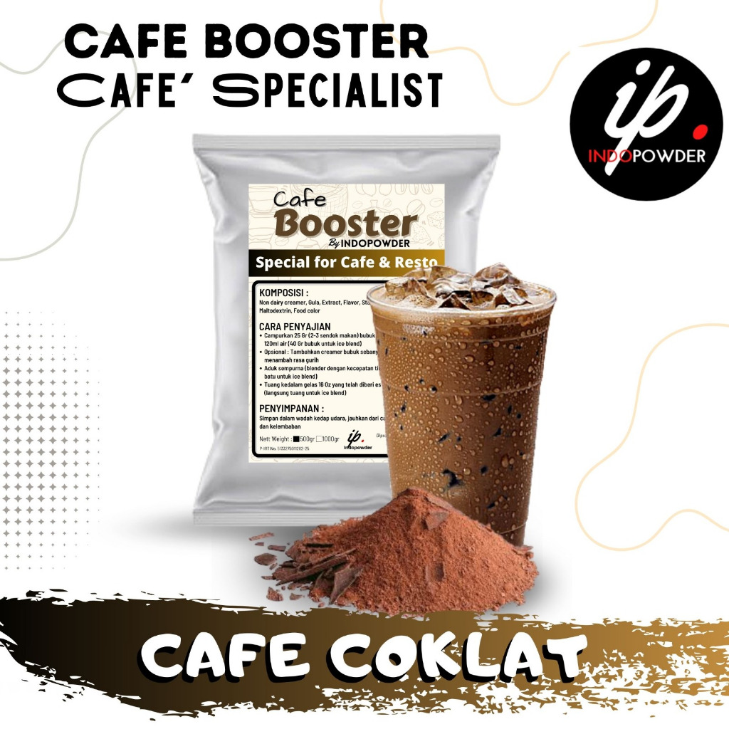 

Indopowder- Bubuk Minuman 500gr PREMIUM CAFÉ BOOSTER COKLAT Untuk Cafe, Waralaba dan Resto