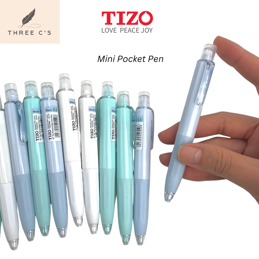 

Pulpen Gel Pen Mini Hitam Pocket Pen Pastel 1 Pack 12pcs TIZO