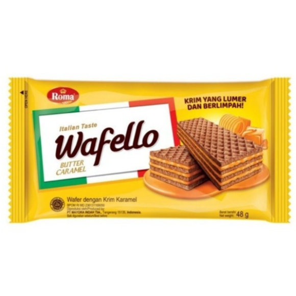 

ROMA WAFELLO BUTTER CARAMEL 10S @43 GR 8996001351888