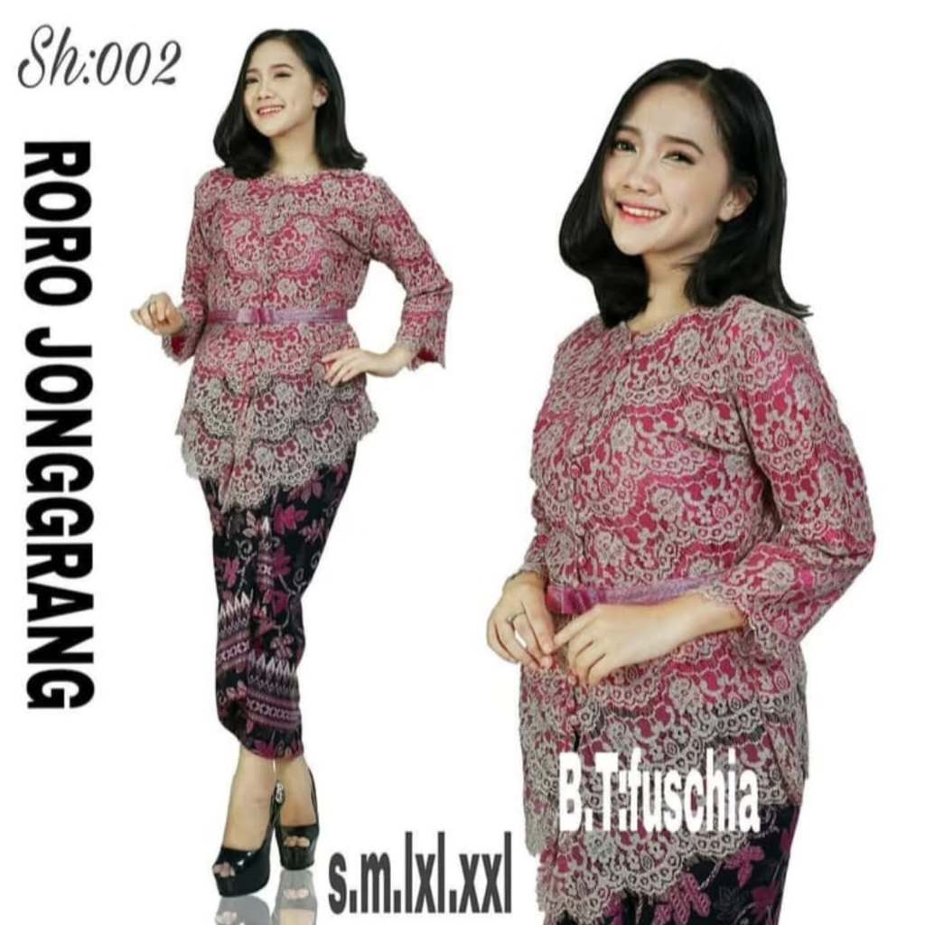 Roro jongrang Atasan kebaya bali wanita modern / kebaya wisuda wanita / kebaya kondangan / kebaya tu