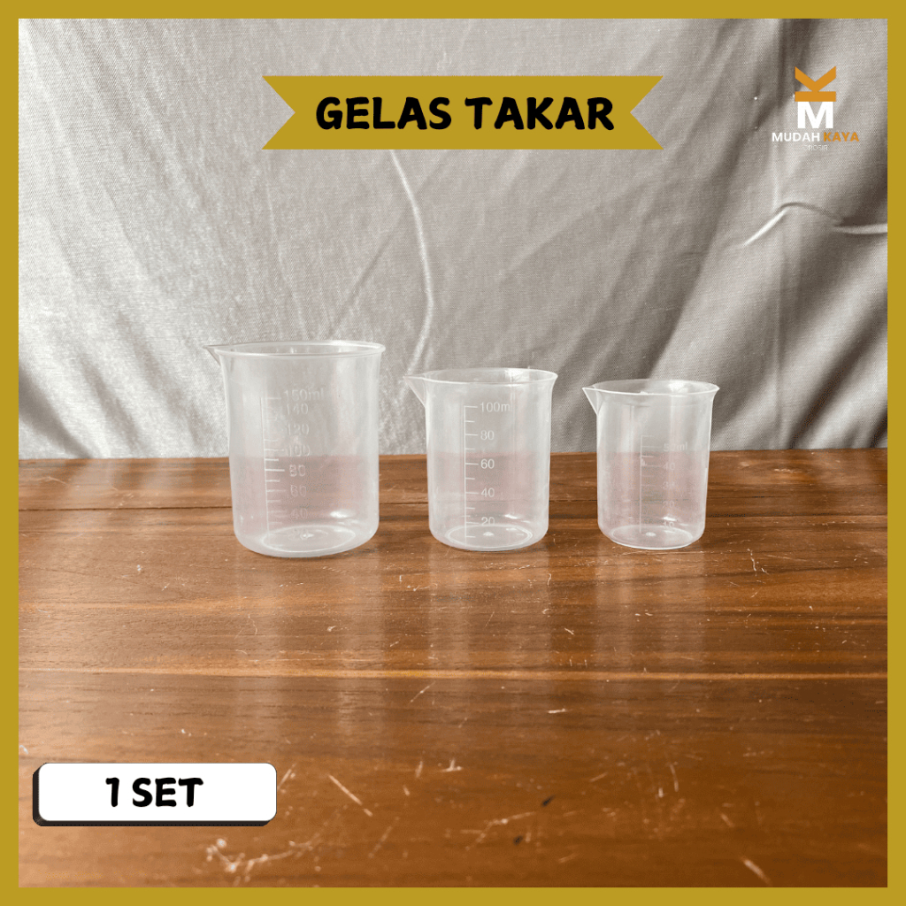 GELAS UKUR PLASTIK | GELAS TAKAR SIRUP