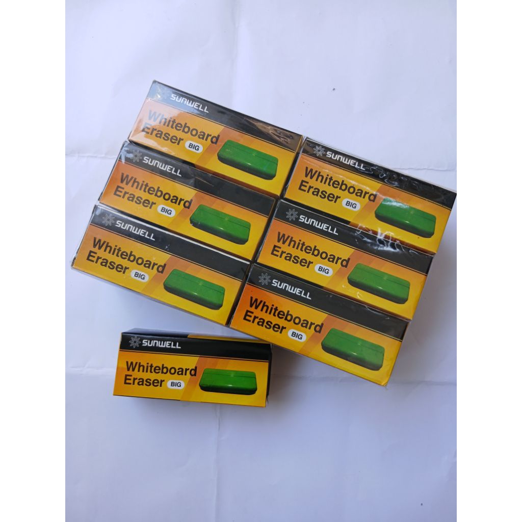 

White Board Eraser Besar, 1 Box Isi 12 Pcs. Merk Sunwell