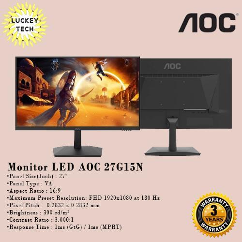 Monitor LED AOC 27G15N 27" FHD
