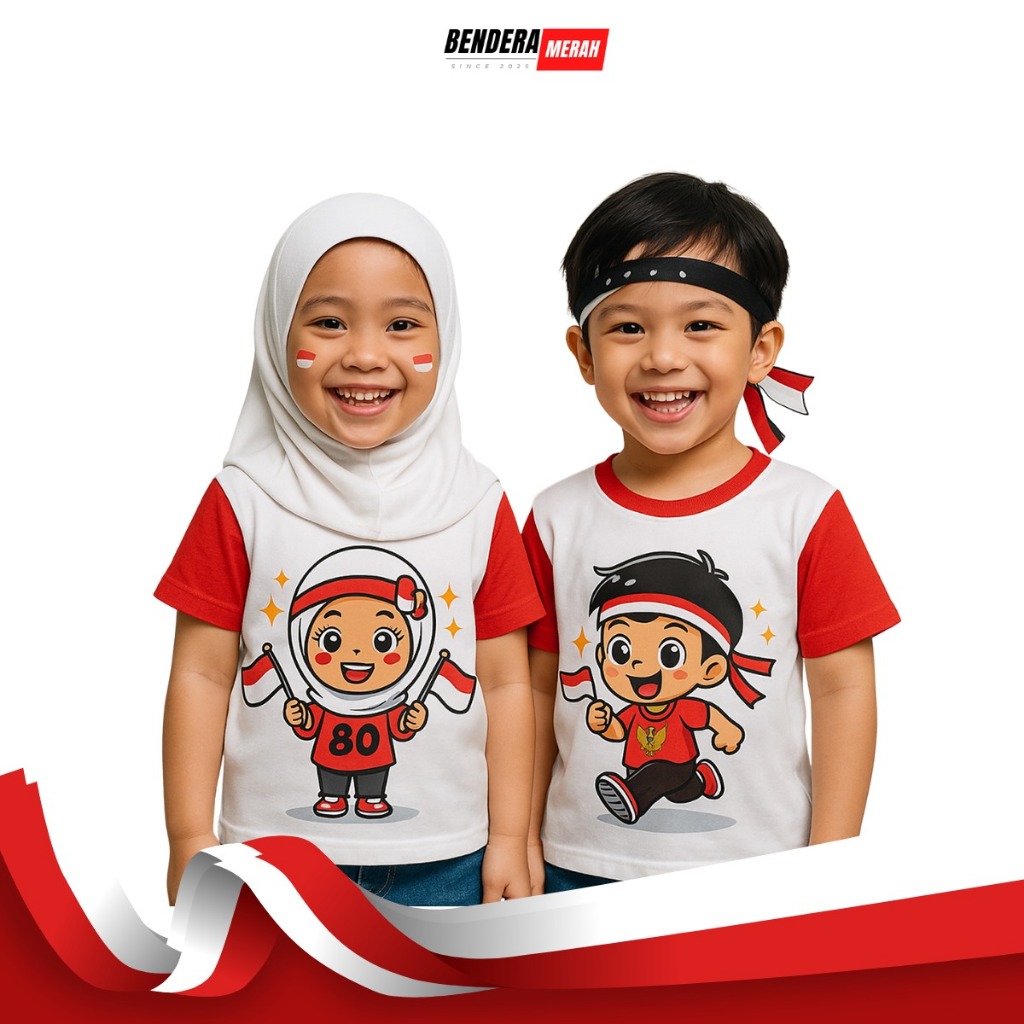 Kaos Agustusan Baju 17 Agustus Anak Laki Laki Perempuan