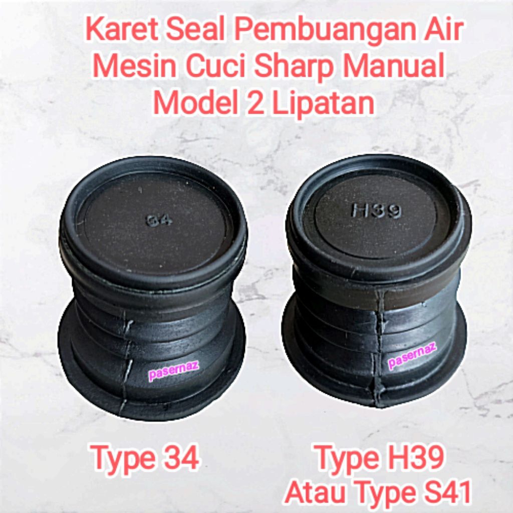 SHARP | Karet Seal Pembuangan Air Mesin Cuci Manual | Karet Seal Mesin Cuci | Valve Katup Pembuangan