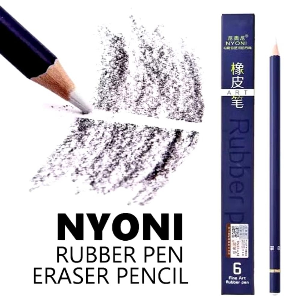 

NYONI FINE ART SKETCH RUBBER PEN ERASER PENCIL PENGHAPUS GAMBAR BENTUK PENSIL